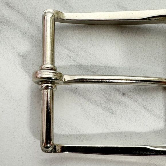Vintage Silver Tone Simple Basic Belt Buckle - Picture 6 of 8